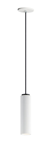 Pleat 1-Light LED Pendant in Black - Lamps Expo