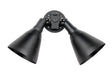 Spots Two Light Outdoor Wall Lantern in Black
