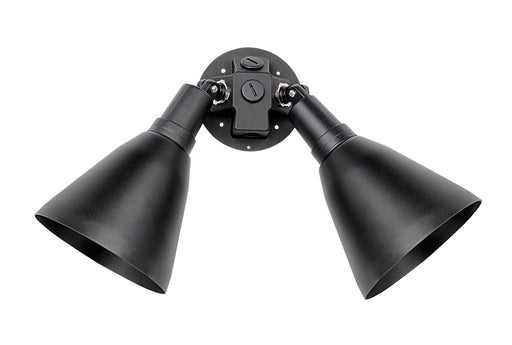 Spots Two Light Outdoor Wall Lantern in Black