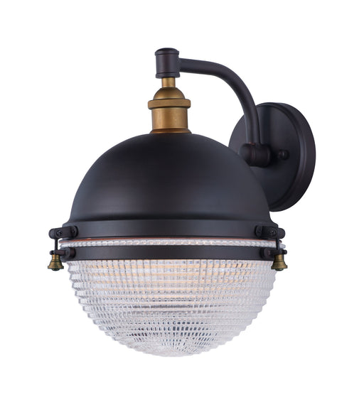 Portside 12" Outdoor Wall Sconce in Oil Rubbed Bronze / Antique Brass
