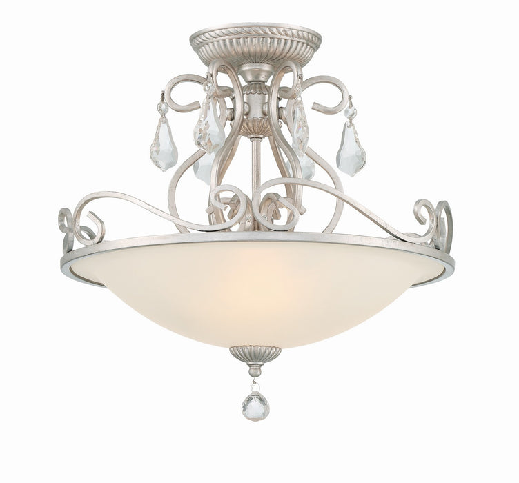 Ashton 3-Light Ceiling Mount in Olde Silver - Lamps Expo