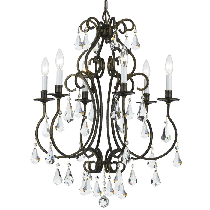 Ashton 6-Light Chandelier in English Bronze - Lamps Expo
