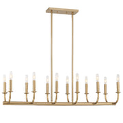 Bailey 12-Light Chandelier in Aged Brass - Lamps Expo