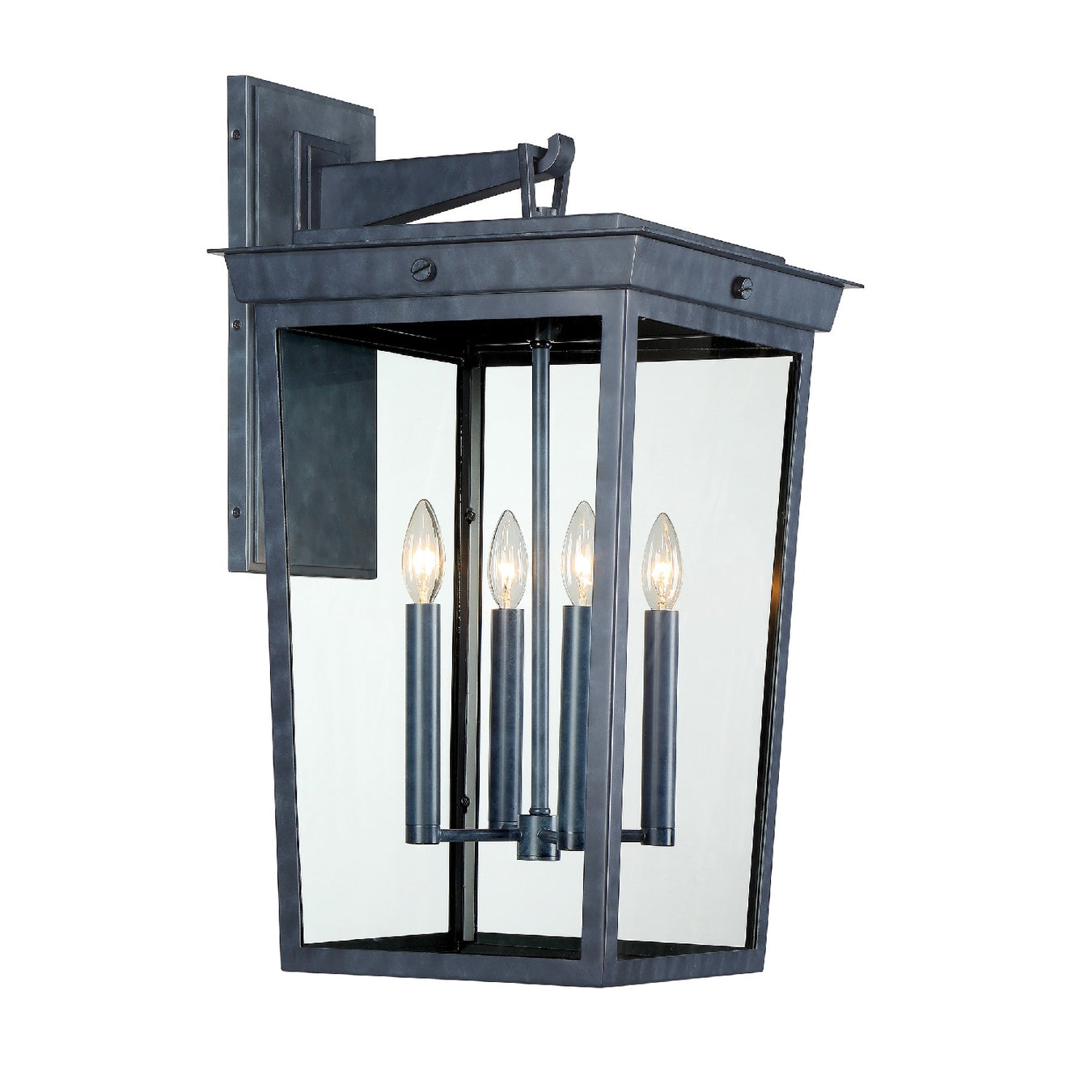 BEL-A8064-GE- Belmont 4-Light Outdoor Wall Mount in Graphite by Crystorama