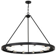 Castile 12-Light Chandelier in Matte Black