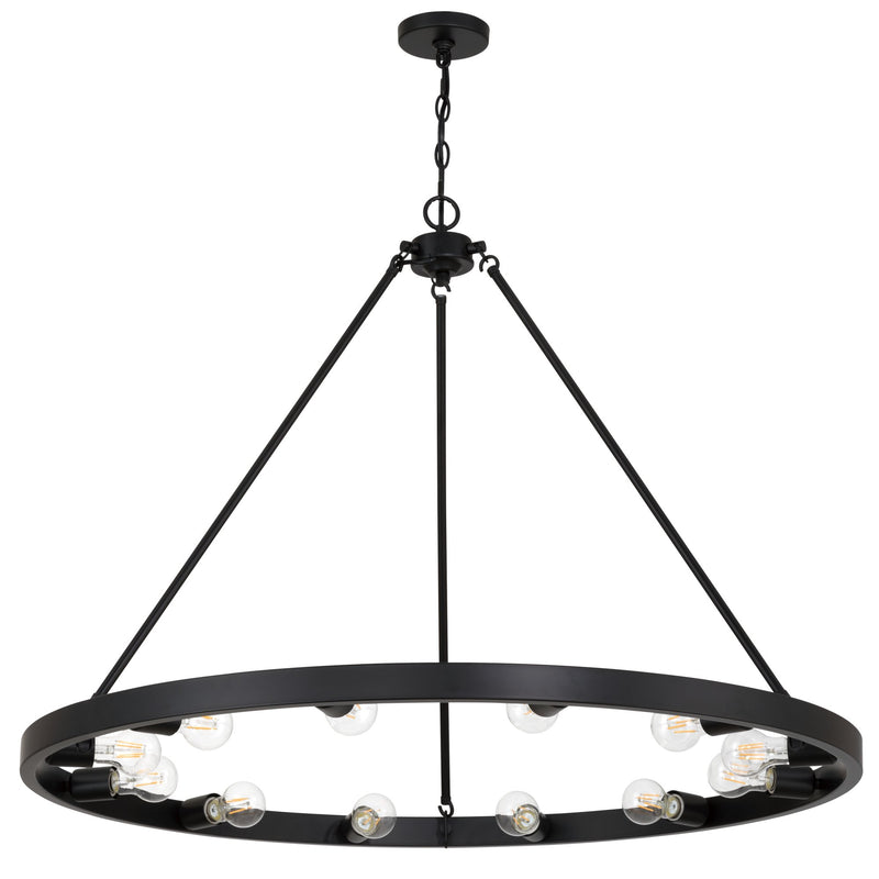 Castile 12-Light Chandelier in Matte Black