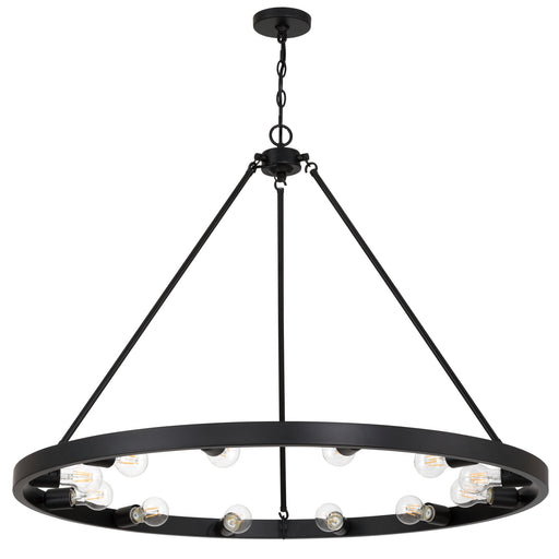 Castile 12-Light Chandelier in Matte Black