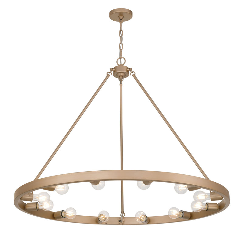Castile 12-Light Chandelier in French Gold