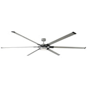 Loft 96" LED Ceiling Fan in Painted Brushed Steel
