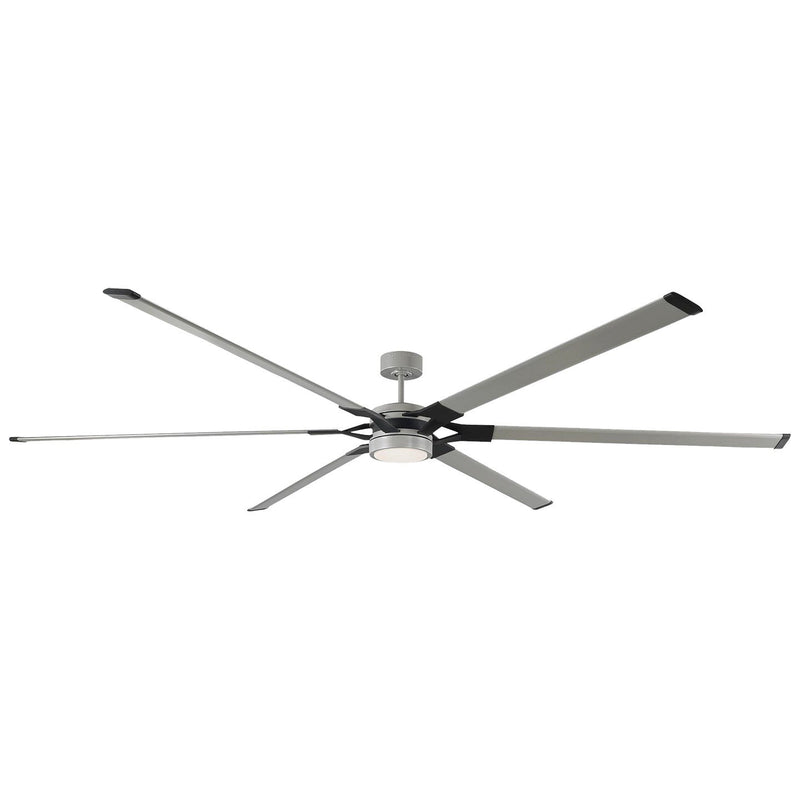 Loft 96" LED Ceiling Fan in Painted Brushed Steel