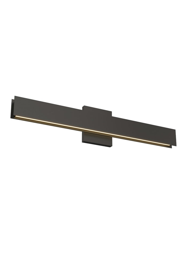 Bau 24 Bath Vanity Light in Nightshade Black