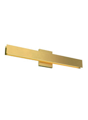 Bau 24 Bath Vanity Light in Natural Brass