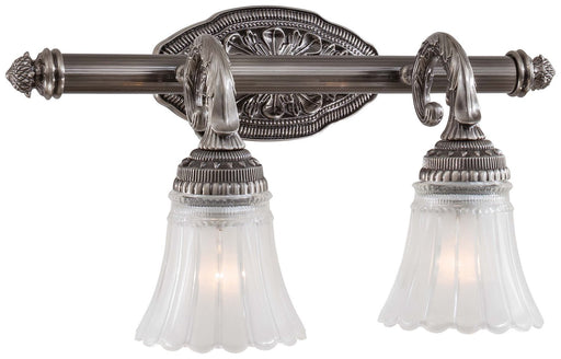 Europa 2-Light Bath Vanity Light in Brushed Nickel