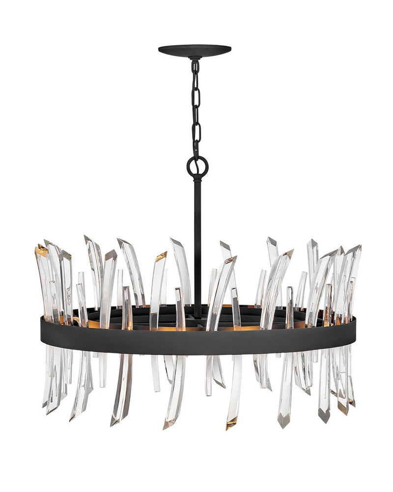 Revel 8-Light Chandelier in Black