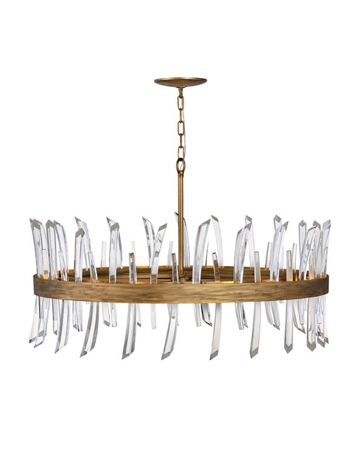 Revel 10-Light Chandelier in Burnished Gold