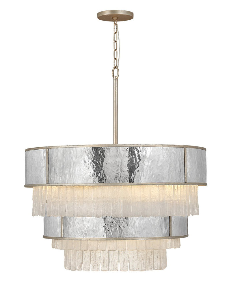 Reverie 12-Light Tiered Pendant in Champagne Gold