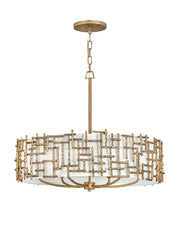 Farrah 6-Light Chandelier in Burnished Gold