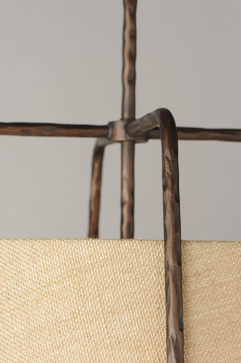 Pitchfork 1 Light Small Pendant in Oil Rubbed Bronze