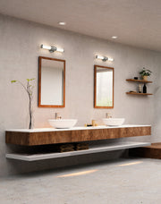 Warwick 1 Light 18.5" Vanity in Brushed Nickel in a room setting