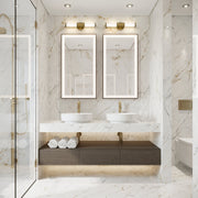 Warwick 1 Light 18.5" Vanity in Modern Gold in a room setting
