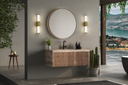 Warwick 1 Light 18.5" Vanity in Modern Gold in a room setting