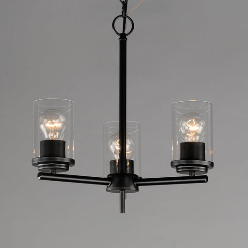 Corona 3 Light Chandelier in Black