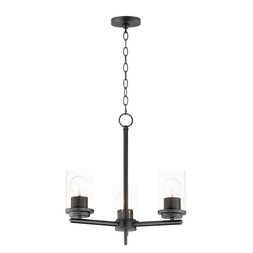 Corona 3 Light Chandelier in Black