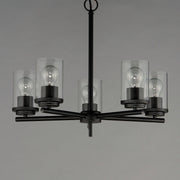 Corona 5 Light Chandelier in Black