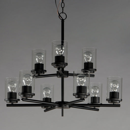 Corona 9 Light Chandelier in Black