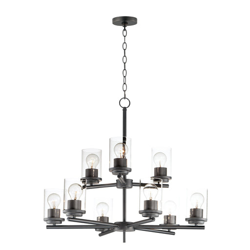 Corona 9 Light Chandelier in Black