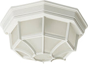 Crown Hill 2 Light Outdoor Flush Mount in White