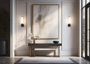 Solange 1 Light 4.75" Wall Sconce in Matte Black in a room setting