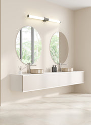 Solange 1 Light 40.5" Vanity in Brushed Nickel in a room setting