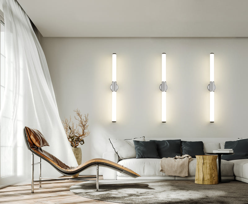 Solange 1 Light 40.5" Vanity in Chrome in a room setting