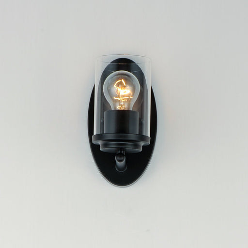 Corona 1 Light Wall Sconce in Black