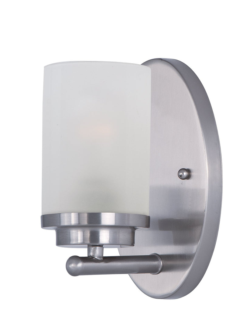 Corona 1 Light Wall Sconce in Satin Nickel