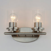 Corona 2 Light Bath Vanity Light in Satin Nickel