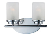 Corona 2 Light Bath Vanity Light in Polished Chrome