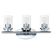 Corona 3 Light Bath Vanity Light in Polished Chrome