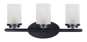 Corona 3 Light Bath Vanity Light in Black