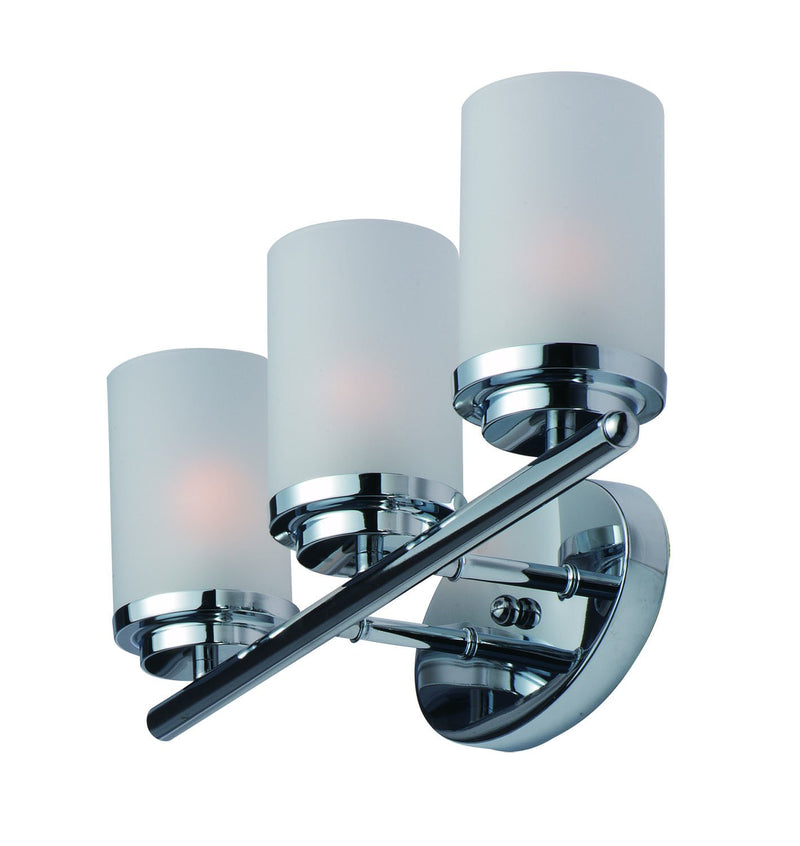 Corona 3 Light Bath Vanity Light in Polished Chrome