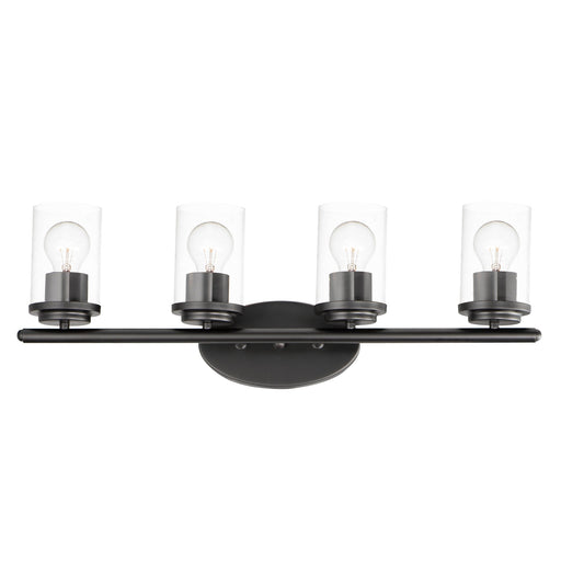 Corona 4 Light Bath Vanity Light in Black
