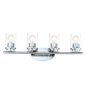 Corona 4 Light Bath Vanity Light in Polished Chrome
