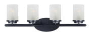Corona 4 Light Bath Vanity Light in Black