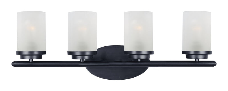 Corona 4 Light Bath Vanity Light in Black