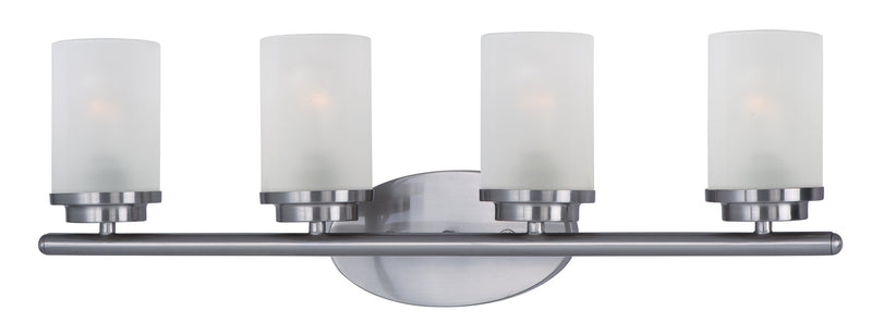Corona 4 Light Bath Vanity Light in Satin Nickel