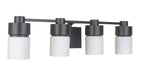 District Four Light Vanity in Flat Black