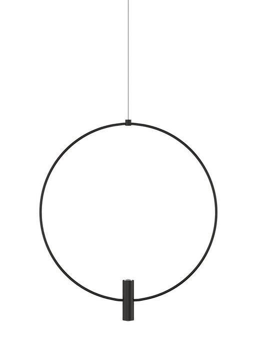 Layla Mini Large Pendant in Nightshade Black