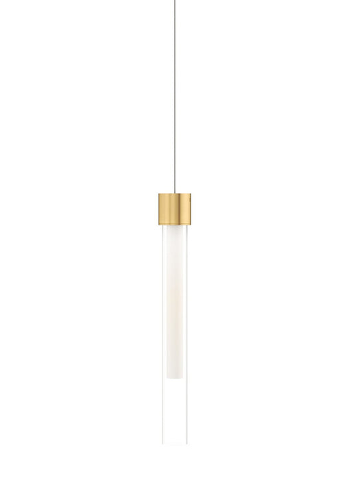 Mini Linger Pendant in Natural Brass
