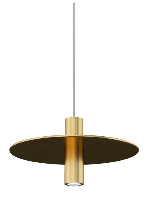 Mini Ponte Pendant in Natural Brass